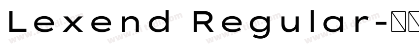 Lexend Regular字体转换